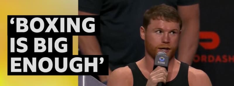 Boxing champ Canelo interrupts to defend sport