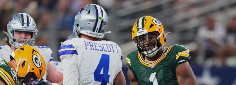Green Bay and Dallas tie with three TDs each.