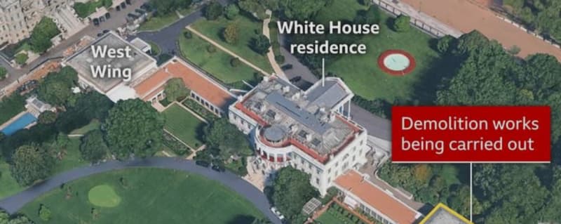 White House East Wing Set for Demolition Soon