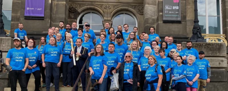 Baton of Hope Carried in Leeds for Suicide Prevention