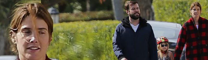 Cobie Smulders takes a stroll with husband and daughters