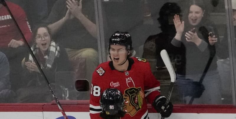 Connor Bedard Scores First NHL Hat Trick for Blackhawks