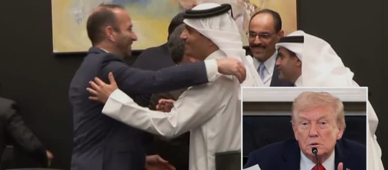 Trump announces Israel and Hamas agree on first phase of Gaza plan; celebrations ensue.