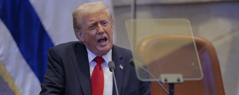 Trump blasts Biden, Obama, and Clinton in lively Knesset address: 'Hatred was present'